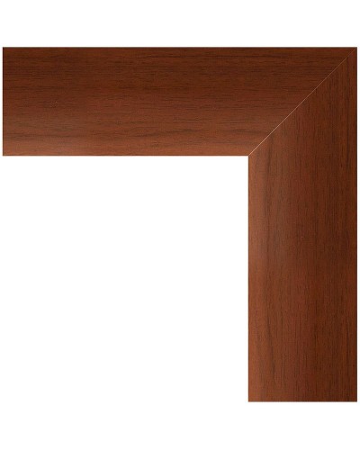 Зеркало Evoform Definite 136х76 BY 1104 в багетной раме - Орех 65 мм