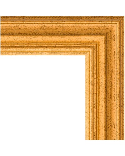 Зеркало Evoform Definite 136х76 BY 1106 в багетной раме - Состаренное золото 67 мм