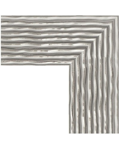 Зеркало Evoform Definite 100х80 BY 3281 в багетной раме - Волна хром 90 мм