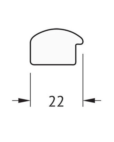 Зеркало Evoform Definite 138х48 BY 0705 в багетной раме - Вишня 22 мм