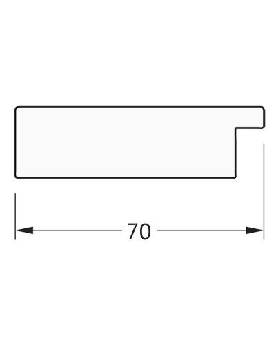 Зеркало Evoform Definite 136х76 BY 3306 в багетной раме - Соты медь 70 мм