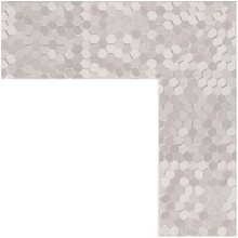 Зеркало Evoform Definite 136х76 BY 3307 в багетной раме - Соты алюминий 70 мм