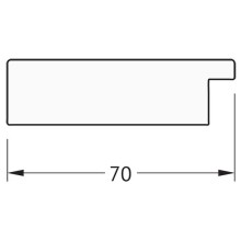 Зеркало Evoform Definite 136х76 BY 3307 в багетной раме - Соты алюминий 70 мм
