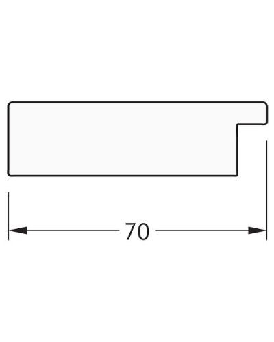Зеркало Evoform Definite 136х76 BY 3307 в багетной раме - Соты алюминий 70 мм