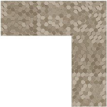 Зеркало Evoform Definite 136х76 BY 3308 в багетной раме - Соты титан 70 мм