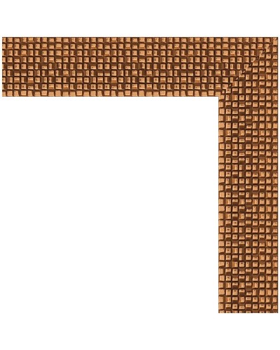 Зеркало Evoform Definite 141х51 BY 3099 в багетной раме - Мозаика медь 46 мм