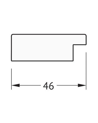 Зеркало Evoform Definite 141х51 BY 3101 в багетной раме - Серебряный дождь 46 мм