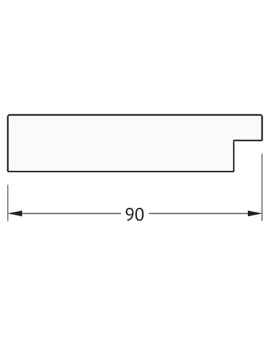Зеркало Evoform Definite 140х80 BY 3310 в багетной раме - Чеканка золотая 90 мм