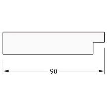 Зеркало Evoform Definite 140х80 BY 3314 в багетной раме - Алюминий 90 мм