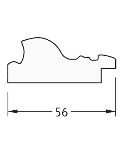 Зеркало Evoform Definite 134х74 BY 3297 в багетной раме - Виньетка состаренная бронза 56 мм