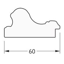 Зеркало Evoform Definite 135х75 BY 3299 в багетной раме - Бронзовые бусы на дереве 60 мм