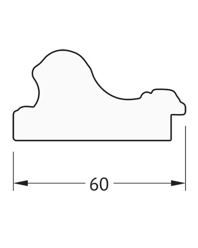 Зеркало Evoform Definite 135х75 BY 3299 в багетной раме - Бронзовые бусы на дереве 60 мм