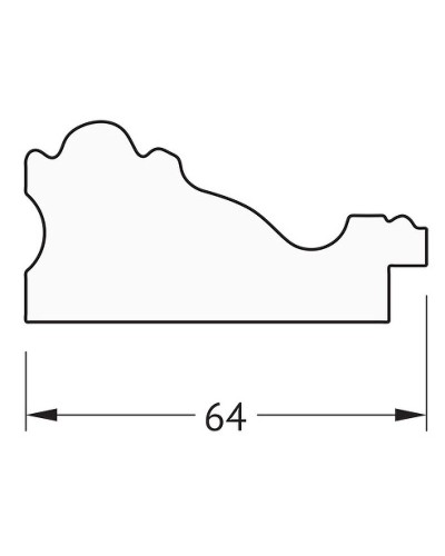 Зеркало Evoform Definite 135х75 BY 3303 в багетной раме - Версаль бронза 64 мм