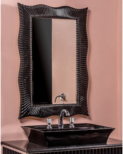 Зеркало Boheme Armadi Art NeoArt 70 558 с подсветкой Черный глянец