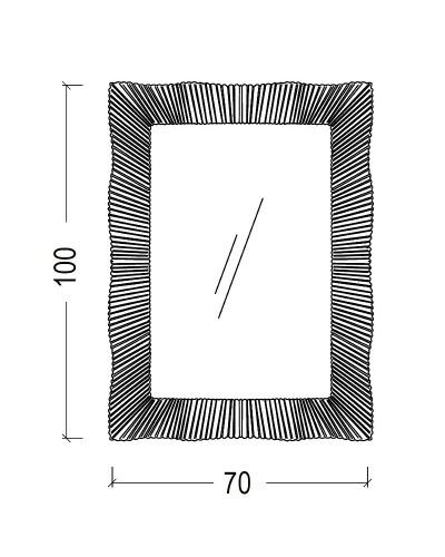 Зеркало Boheme Armadi Art NeoArt 70 558 с подсветкой Черный глянец