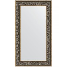 Зеркало Evoform Definite 113х63 BY 3096 в багетной раме - Вензель серебряный 101 мм