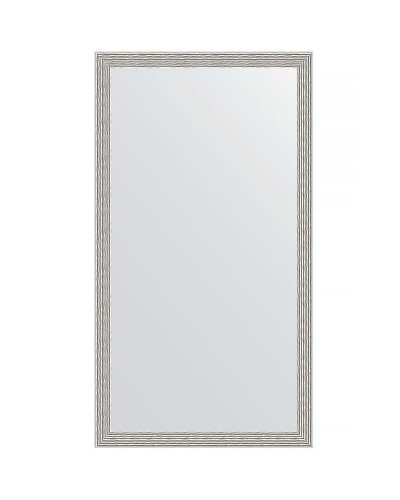 Зеркало Evoform Definite 111х61 BY 3198 в багетной раме - Волна алюминий 46 мм
