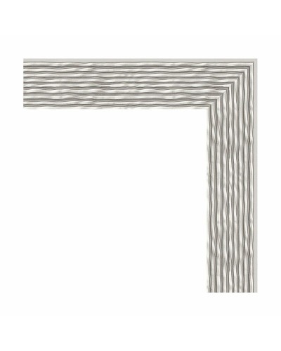 Зеркало Evoform Definite 111х61 BY 3198 в багетной раме - Волна алюминий 46 мм
