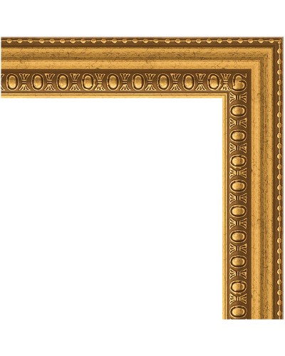 Зеркало Evoform Definite 152х72 BY 1112 в багетной раме - Бусы золотые 46 мм