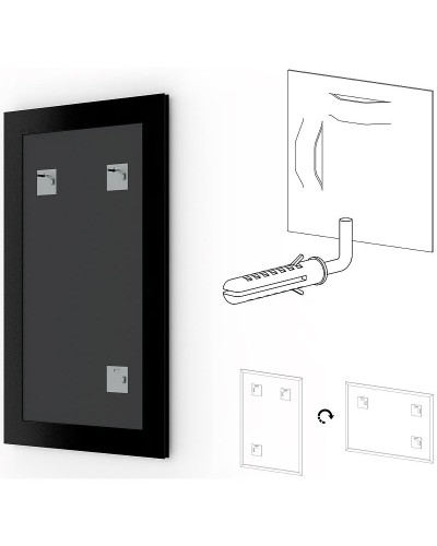 Зеркало Evoform Definite 152х72 BY 1112 в багетной раме - Бусы золотые 46 мм