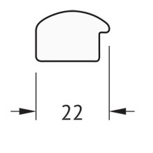 Зеркало Evoform Definite 148х68 BY 0756 в багетной раме - Вишня 22 мм
