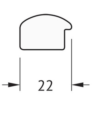 Зеркало Evoform Definite 148х68 BY 0756 в багетной раме - Вишня 22 мм