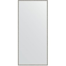 Зеркало Evoform Definite 148х68 BY 0759 в багетной раме - Витое серебро 28 мм