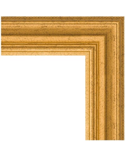 Зеркало Evoform Definite 146х56 BY 1076 в багетной раме - Состаренное золото 67 мм