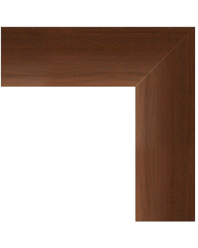 Зеркало Evoform Definite 146х56 BY 1074 в багетной раме - Орех 65 мм