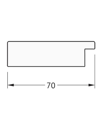 Зеркало Evoform Definite 146х56 BY 3113 в багетной раме - Мозаика античная медь 70 мм
