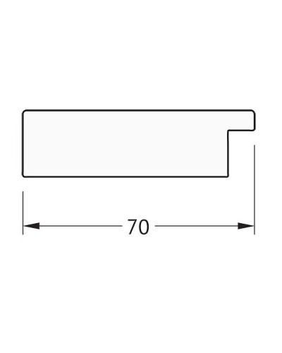 Зеркало Evoform Definite 146х56 BY 3114 в багетной раме - Соты медь 70 мм