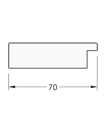 Зеркало Evoform Definite 146х56 BY 3115 в багетной раме - Соты алюминий 70 мм