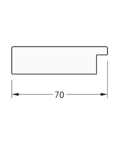 Зеркало Evoform Definite 146х56 BY 3116 в багетной раме - Соты титан 70 мм