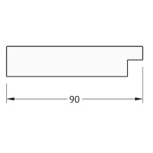 Зеркало Evoform Definite 150х60 BY 3118 в багетной раме - Чеканка золотая 90 мм