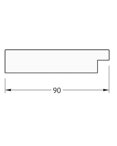 Зеркало Evoform Definite 150х60 BY 3118 в багетной раме - Чеканка золотая 90 мм