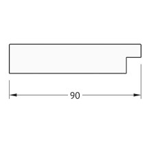 Зеркало Evoform Definite 150х60 BY 3119 в багетной раме - Чеканка серебряная 90 мм