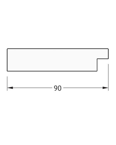 Зеркало Evoform Definite 150х60 BY 3119 в багетной раме - Чеканка серебряная 90 мм