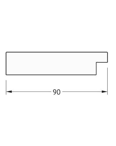 Зеркало Evoform Definite 150х60 BY 3120 в багетной раме - Бронзовая лава 90 мм