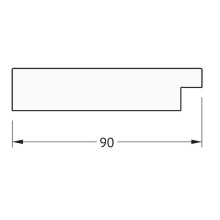 Зеркало Evoform Definite 150х60 BY 3121 в багетной раме - Волна хром 90 мм