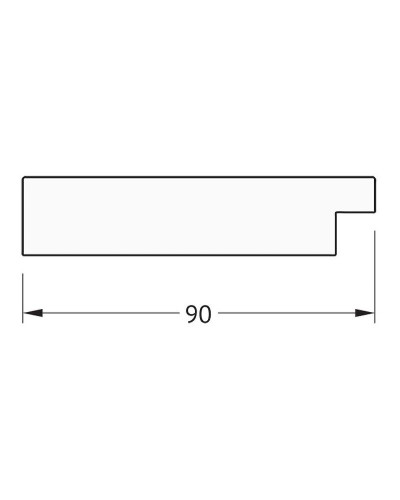 Зеркало Evoform Definite 150х60 BY 3122 в багетной раме - Алюминий 90 мм