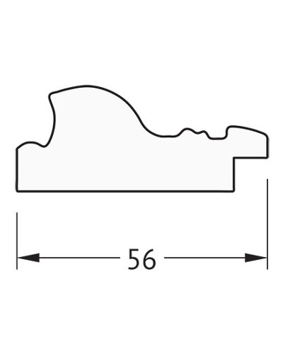 Зеркало Evoform Definite 144х54 BY 3105 в багетной раме - Виньетка состаренная бронза 56 мм