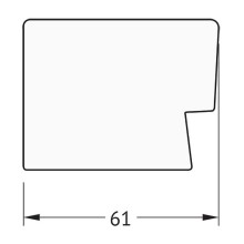 Зеркало Evoform Definite 144х54 BY 3108 в багетной раме - Алюминий 61 мм
