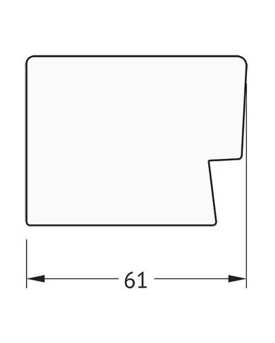 Зеркало Evoform Definite 144х54 BY 3108 в багетной раме - Алюминий 61 мм