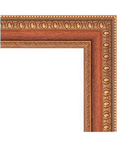 Зеркало Evoform Definite 145х55 BY 3107 в багетной раме - Бронзовые бусы на дереве 60 мм