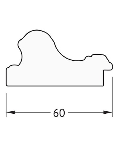 Зеркало Evoform Definite 145х55 BY 3107 в багетной раме - Бронзовые бусы на дереве 60 мм