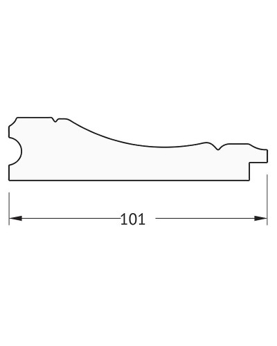 Зеркало Evoform Definite 143х83 BY 3320 в багетной раме - Вензель серебряный 101 мм