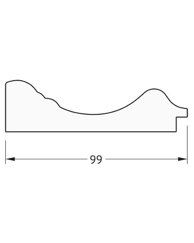 Зеркало Evoform Definite 142х82 BY 3317 в багетной раме - Травленая бронза 99 мм