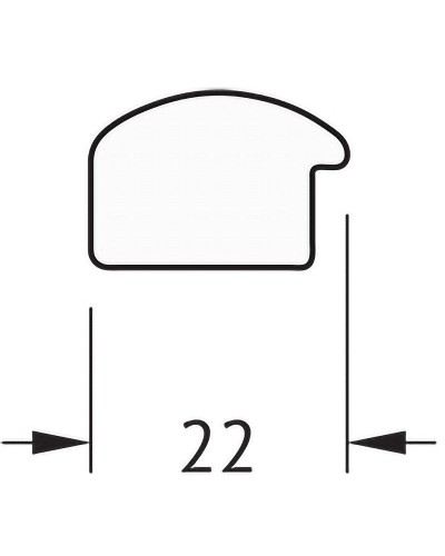 Зеркало Evoform Definite 44х34 BY 1322 в багетной раме - Сосна 22 мм