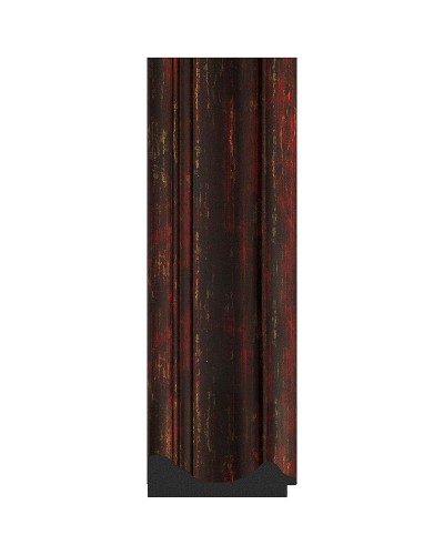 Зеркало Evoform Definite 142х82 BY 3318 в багетной раме - Темный прованс 99 мм