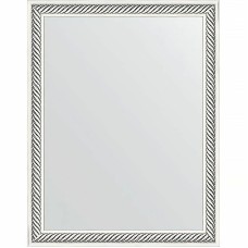 Зеркало Evoform Definite 45х35 BY 1326 в багетной раме - Витое серебро 28 мм